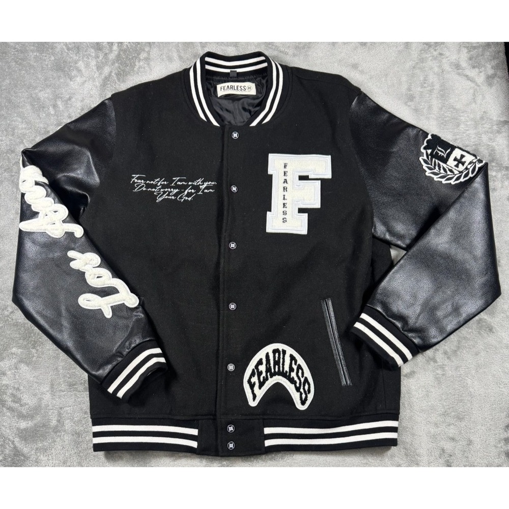 Fearless Mens Varsity Letterman Jacket School Of Misfits Los Angeles God Men LG